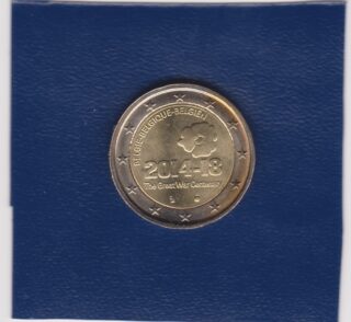 2014 - 2 euro - Centenario dell'Inizio della 1^ Guerra Mondiale - Belgio